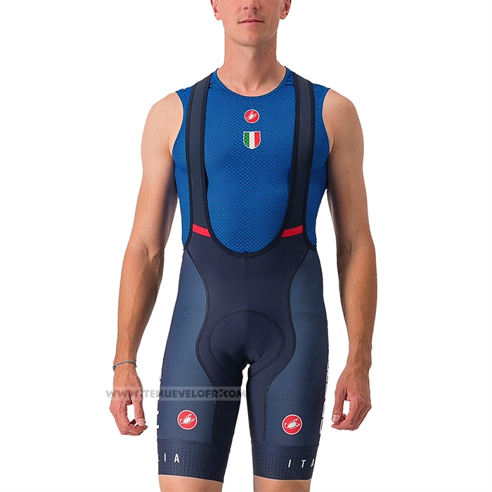 2023 Maillot Cyclisme Italie Vert Blanc Rouge Manches Courtes et Cuissard